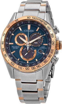 Citizen PCAT Chronograph Eco-Drive Blue Dial Mens Watch CB5916-59L