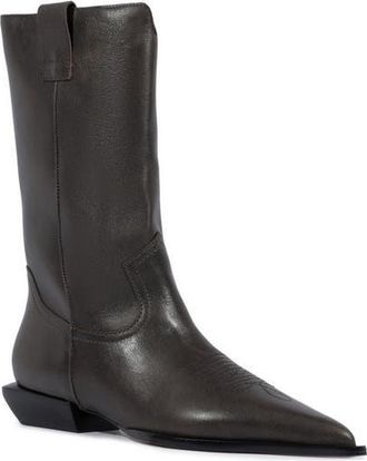 Schutz Ashley Pointed Toe Western Boot in Root Brown at Nordstrom, Size 9.5