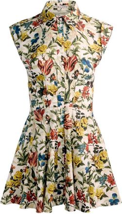 Alice & Olivia Alice + Olivia bedrukte katoenen mini-jurk