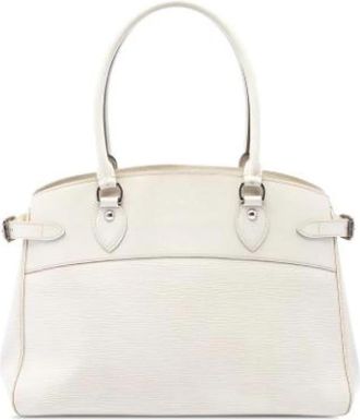Louis Vuitton Pre-owned Passy GM - Dames - Vintage Handtas - Wit - ONE Size - Leer - Vintage