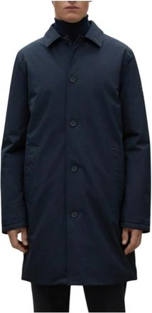 Ecoalf Blauwe Hampshire Jas - Heren - Parka Jassen - Blauw - L - Jassen