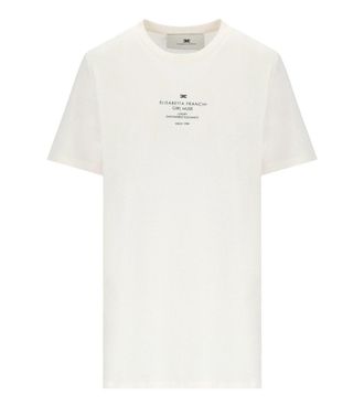 Elisabetta Franchi White T-Shirt With Logo