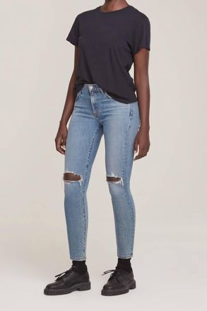 A Gold E Sophie Mid Rise Ankle Jeans In Salter