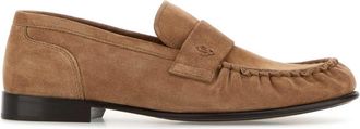 Jimmy Choo London Camel Suede Ellis Loafers