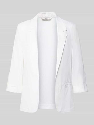 Only Relaxed Fit Blazer aus Viskose-Leinen-Mix Modell GOA in Weiss, Gr&ouml;&szlig;e 34