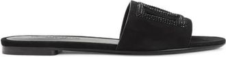 Dolce & Gabbana DG Millennials Slide - Dames - Sandalen - Zwart - 36 1/2 EU - Leer - Schoenen