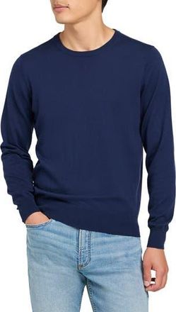 Faherty Movement Long Sleeve Sweater in Marine Navy Heather at Nordstrom Rack, Size X-Small