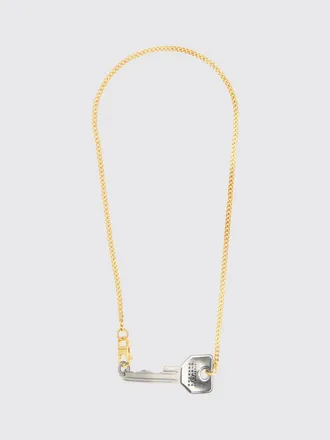 Maison Margiela Chain Link Necklace in Polished Silver-Tone Brass
