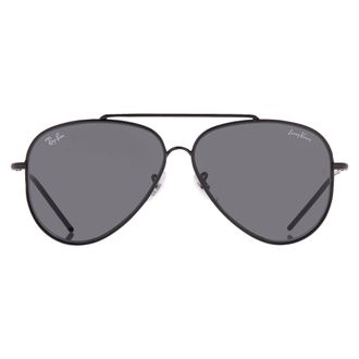 Ray-Ban Lenny Kravitz Aviator Reverse Dark Grey Pilot Unisex Sunglasses RBR0101S 002/GR 59