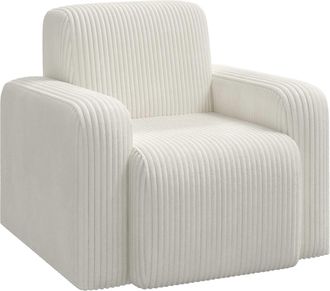 vidaXL Sill&oacute;n Crema Pana Vidaxl
