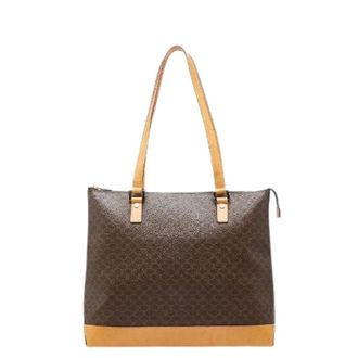Celine Pre-owned Tote Bags, female, Brown, Size: ONE SIZE Pre-owned Macadam PVC Tote Bag