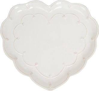 Juliska Berry & Thread Ceramic Heart Platter in Whitewash at Nordstrom
