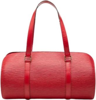 Louis Vuitton Pre-owned Soufflot - Dames - Vintage Handtas - Rood - ONE Size - Leer - Vintage