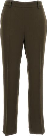 Alberto Biani Green Straight-Leg Trousers