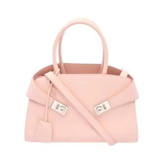 Ferragamo Pre-owned Handbag - Dames - Pre-owned - Roze - Maat: ONE Size Leer