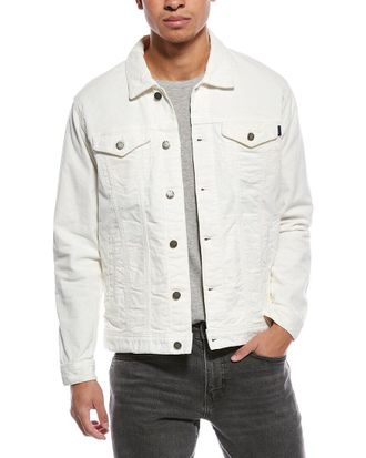 Stone Rose Washed Corduroy Trucker Shirt Jacket