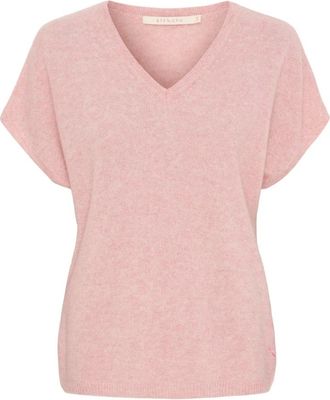 BTF-CPH Camiseta de cachemira con cuello en V - Knitwear - Mujer - Rosa - XL