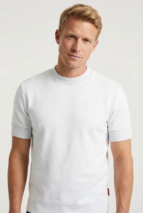 Joop Langarmshirt JOOP JEANS Cedric, Herren, Gr. XXL, wei&szlig;, Single Jersey, Obermaterial: 95% Baumwolle, 5% Elasthan, regular fit, Rundhals, Shirts Langarms