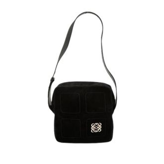 Loewe Pre-owned Leren Schoudertas - Dames - Pre-owned - Zwart - Maat: ONE Size Leer