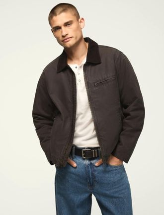 Lucky Brand Mens Canvas Barn Jacket
