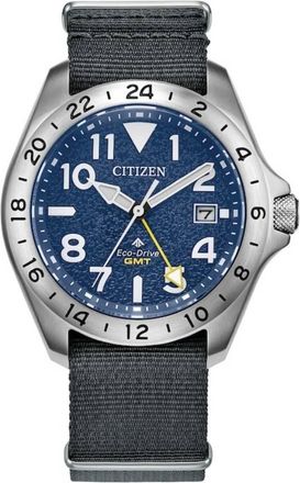 Citizen Promaster Land GMT Eco-Drive Navy Dial Mens Watch BJ7150-09L