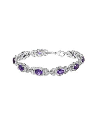 House of Brilliance Haus Of Brilliance Silver Diamond & Link Bracelet