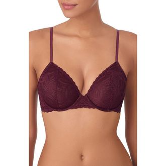 DKNY Lace Deco Underwire Bra in Fig at Nordstrom, Size 32Dd