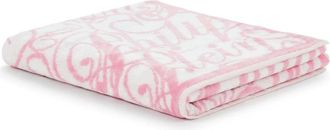 Philipp Plein Home, unisex, Roze, ONE Size, Katoen, Bath Sheet Signature