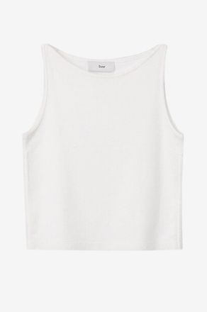 Dunst Top mit Rundhalsausschnitt aus Rippjersey