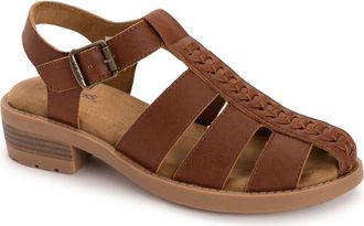 Muk Luks Womens Vanilla Fisherman Sandal in Sequoia at Nordstrom, Size 9.5