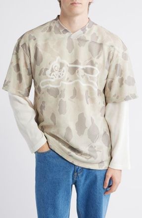 Icecream Chuck Layered Long Sleeve Shirt in Camo at Nordstrom, Size Xx-Large