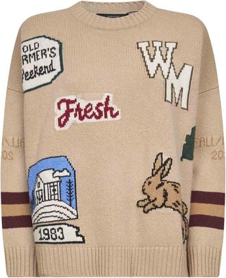 Max Mara Dames, Truien, Beige, Maat: XS Wol