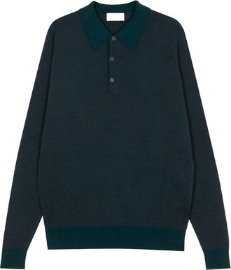 John Smedley Jacquard Polo