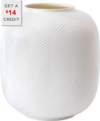 Wedgwood White Folia Vase Rounded
