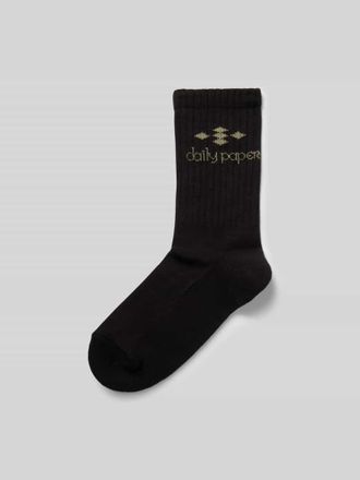 Daily Paper Clothing Socken mit Label-Print in Black, Gr&ouml;&szlig;e 1