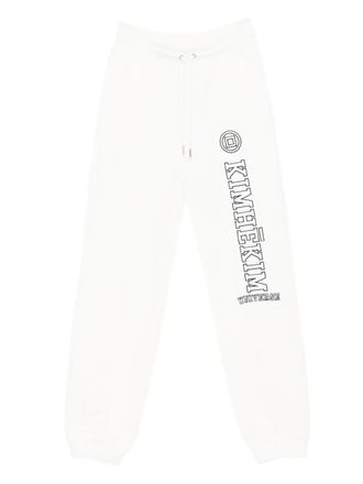 Kimhekim logo-appliqu&eacute; track pants - White