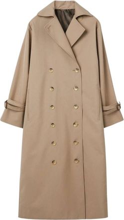 Toteme Dames, Mantels, Beige, Maat: S Katoen