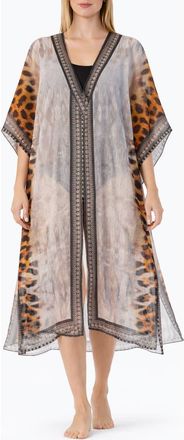 Ranee&rsquo;s Animal Print Duster in White at Nordstrom Rack