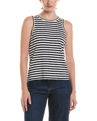 Nic+Zoe Nic & Zoe Stripe Cape Rib Tank