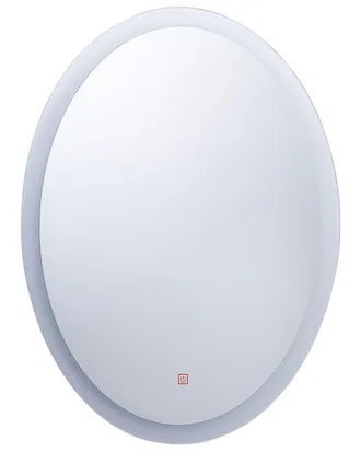 Beliani Beliani - Specchio Da Bagno A Parete Ovale Con Illuminazione Led 60 X 80 Cm Viriat