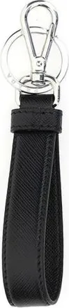 Prada Keyrings, male, Black, Size: ONE SIZE Stainless Steel Keychain