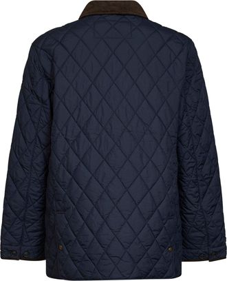 Polo Ralph Lauren Mens Barn Jacket Blue Quilted Nylon Recycled Polyester Bomber