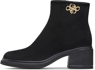 Loriblu Su&egrave;de Enkellaarsjes - Dames - Laarzen met Hak - Zwart - 35 EU - Su&egrave;de - Schoenen