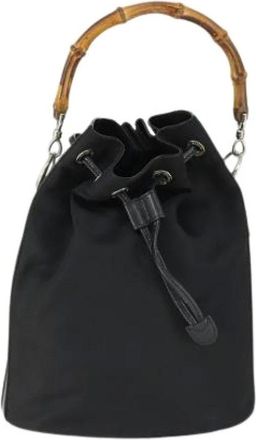 Gucci Pre-owned Bucket Bags, female, Black, Size: ONE SIZE Pre-owned Bucket Bag