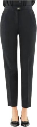 Ferragamo Womens Gancini Logo Ankle Trouser Pants In Black