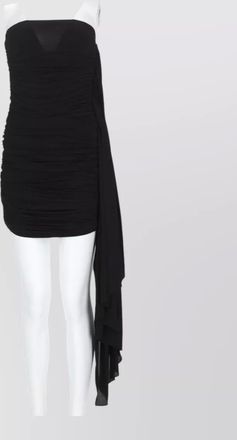 Alexander Wang cupro strapless draped mini dress