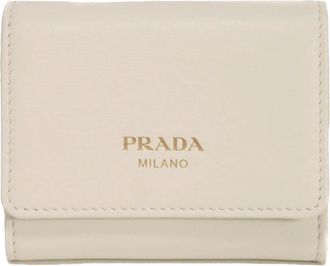 Prada White Wallet (Tri-Fold) (Pre-Owned)