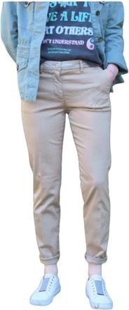 Mason's New York Silver Band Broek - Dames - Chinos - Beige - S - Katoen - Broeken
