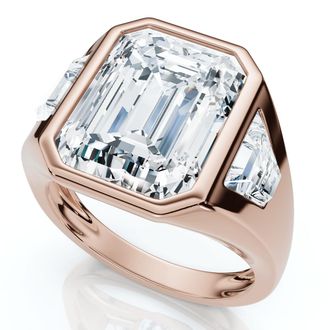 Pompeii3 Certified Mens 7Ct Anniversary Pinky Ring 14k Gold or Platinum Lab Grown