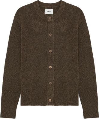 Nn.07 button-front wool cardigan - Green